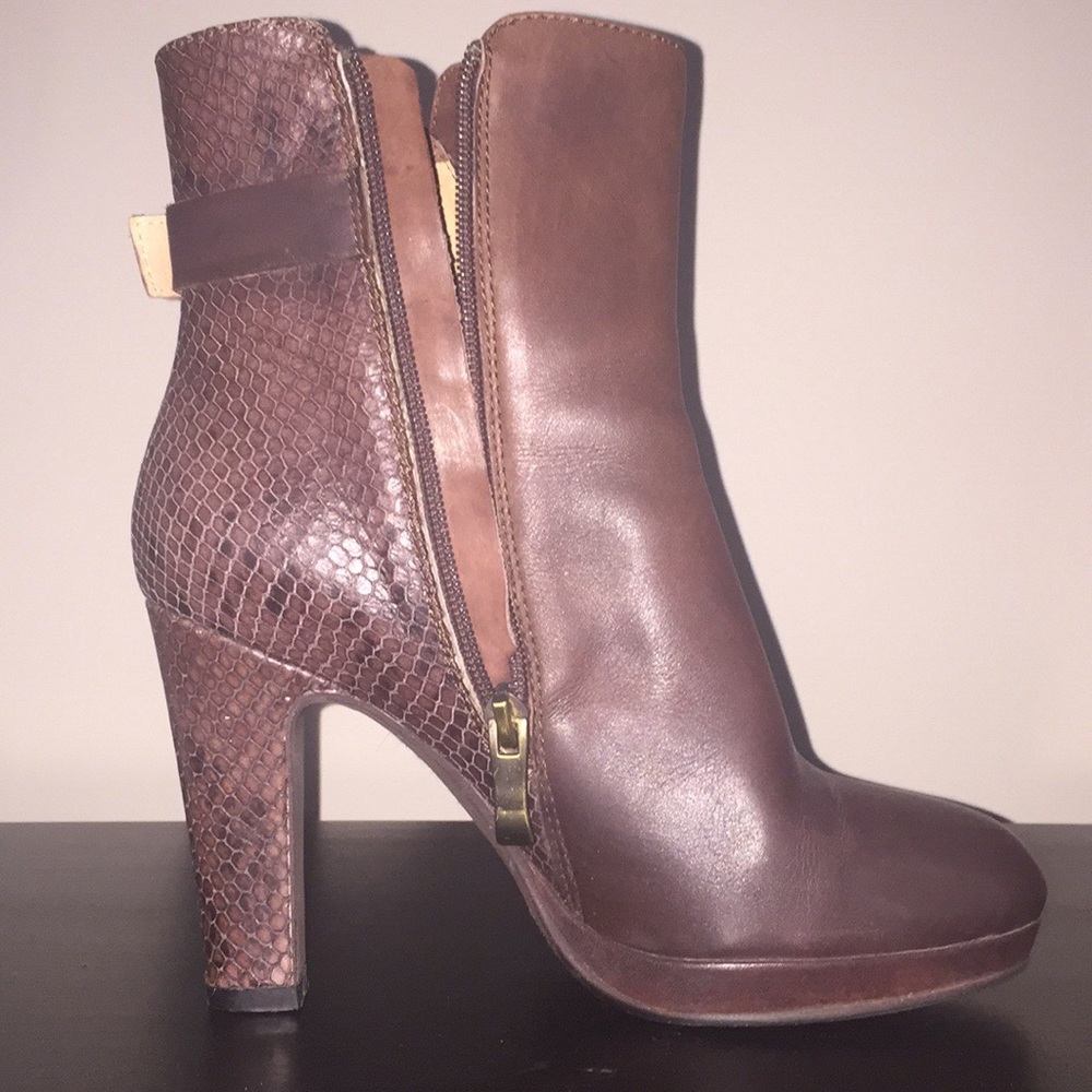 Leather booties
